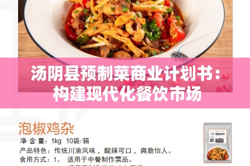 汤阴县预制菜商业计划书： 构建现代化餐饮市场