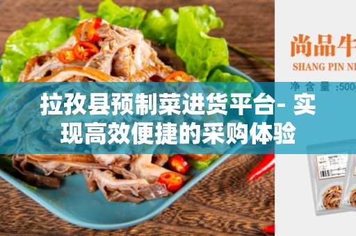 拉孜县预制菜进货平台- 实现高效便捷的采购体验