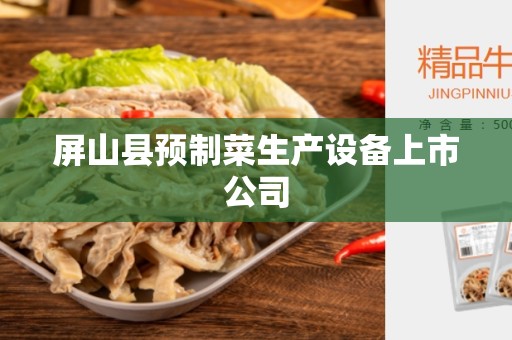 屏山县预制菜生产设备上市公司