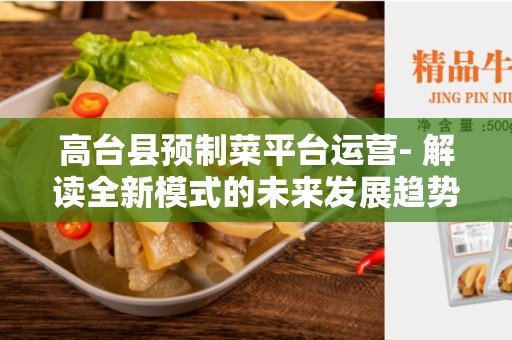 高台县预制菜平台运营- 解读全新模式的未来发展趋势