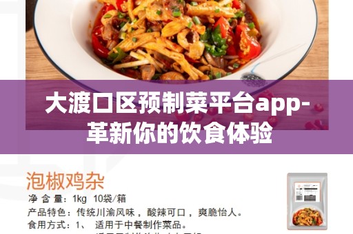 大渡口区预制菜平台app- 革新你的饮食体验