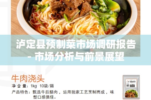 泸定县预制菜市场调研报告- 市场分析与前景展望