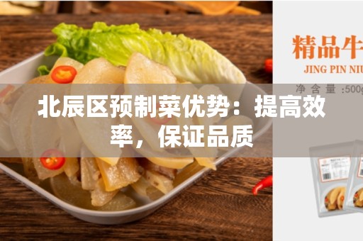 北辰区预制菜优势：提高效率，保证品质
