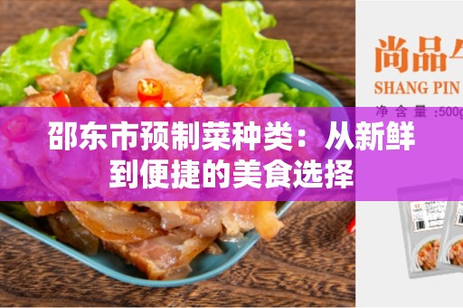 邵东市预制菜种类：从新鲜到便捷的美食选择