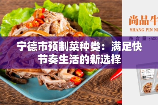 宁德市预制菜种类：满足快节奏生活的新选择