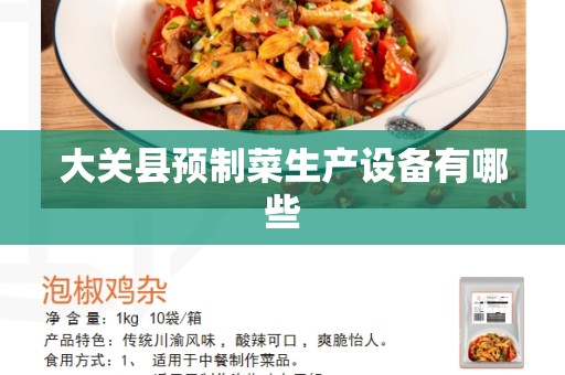 大关县预制菜生产设备有哪些
