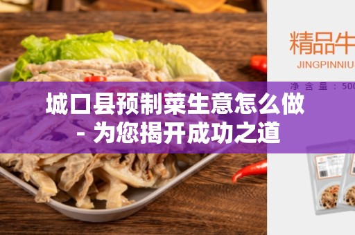 城口县预制菜生意怎么做 - 为您揭开成功之道