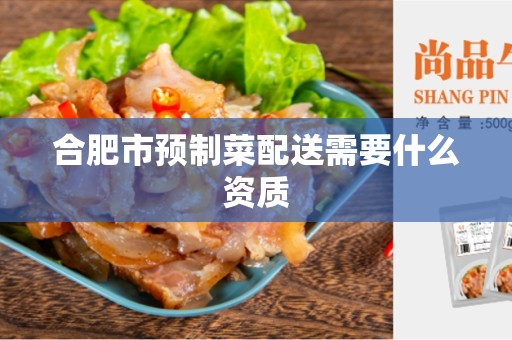 合肥市预制菜配送需要什么资质