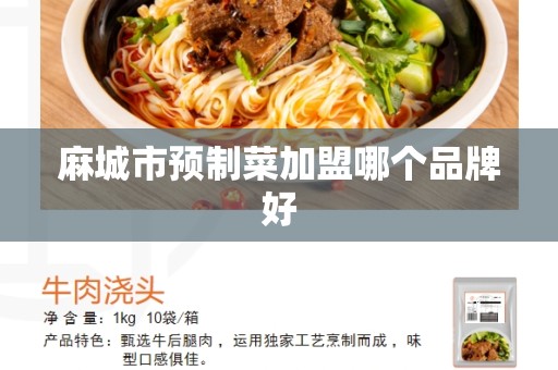 麻城市预制菜加盟哪个品牌好