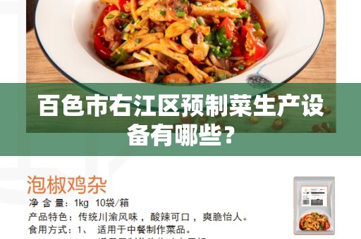 百色市右江区预制菜生产设备有哪些？