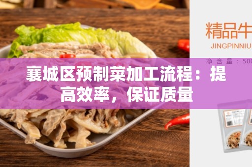 襄城区预制菜加工流程：提高效率，保证质量