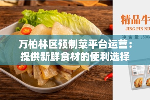 万柏林区预制菜平台运营：提供新鲜食材的便利选择