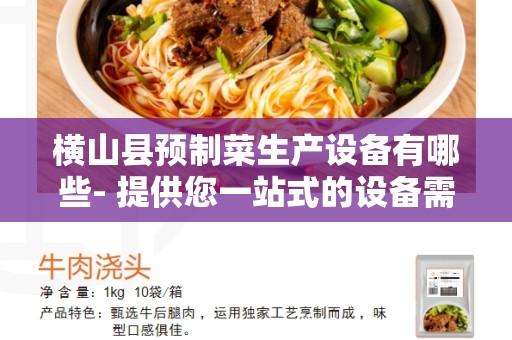 横山县预制菜生产设备有哪些- 提供您一站式的设备需求