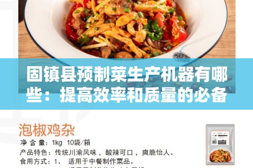 固镇县预制菜生产机器有哪些：提高效率和质量的必备工具