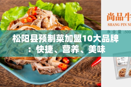 松阳县预制菜加盟10大品牌：快捷、营养、美味