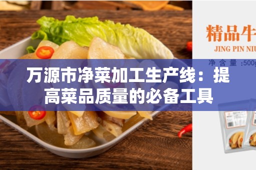 万源市净菜加工生产线：提高菜品质量的必备工具