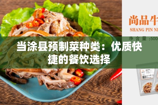 当涂县预制菜种类：优质快捷的餐饮选择