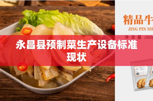 永昌县预制菜生产设备标准现状