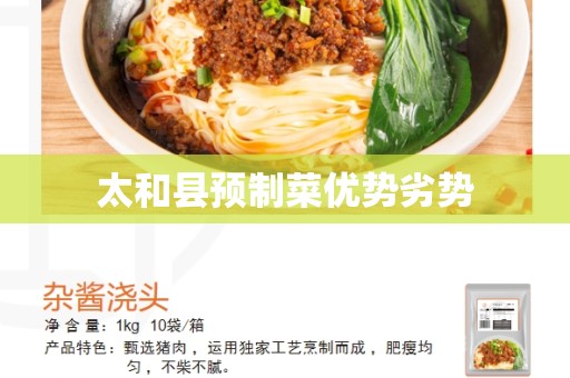 太和县预制菜优势劣势