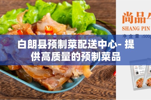 白朗县预制菜配送中心- 提供高质量的预制菜品