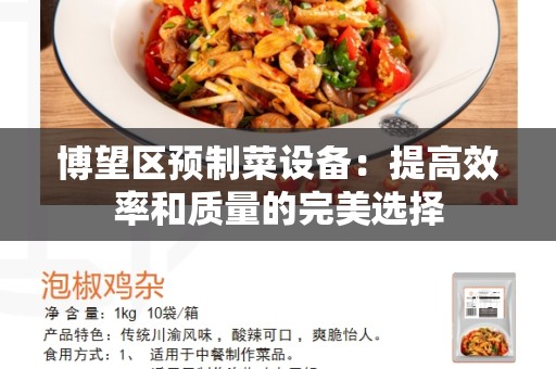 博望区预制菜设备：提高效率和质量的完美选择
