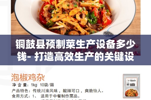 铜鼓县预制菜生产设备多少钱- 打造高效生产的关键设备