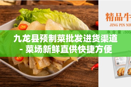 九龙县预制菜批发进货渠道- 菜场新鲜直供快捷方便