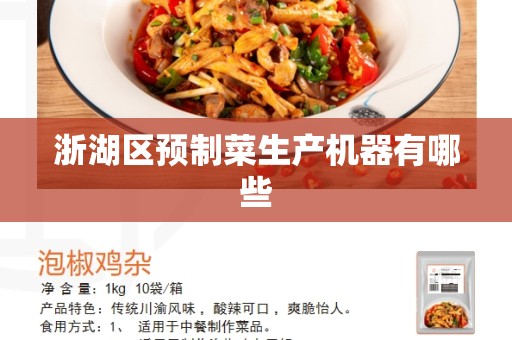 浙湖区预制菜生产机器有哪些