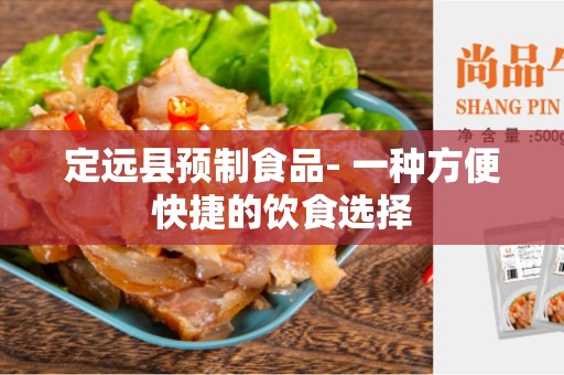 定远县预制食品- 一种方便快捷的饮食选择