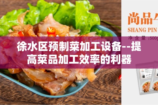 徐水区预制菜加工设备--提高菜品加工效率的利器