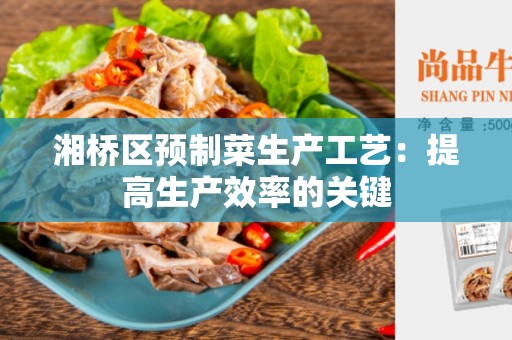 湘桥区预制菜生产工艺：提高生产效率的关键