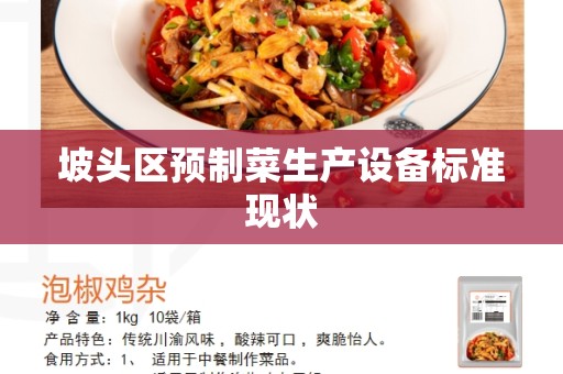 坡头区预制菜生产设备标准现状