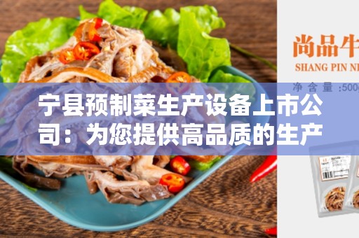 宁县预制菜生产设备上市公司：为您提供高品质的生产设备