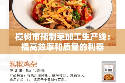 樟树市预制菜加工生产线：提高效率和质量的利器
