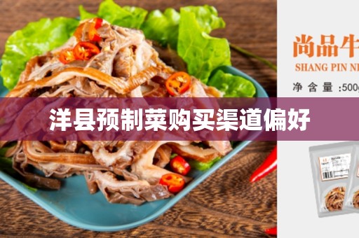 洋县预制菜购买渠道偏好
