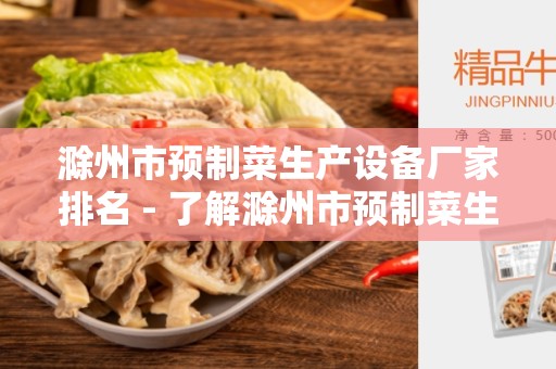 滁州市预制菜生产设备厂家排名 - 了解滁州市预制菜生产设备厂家的优劣
