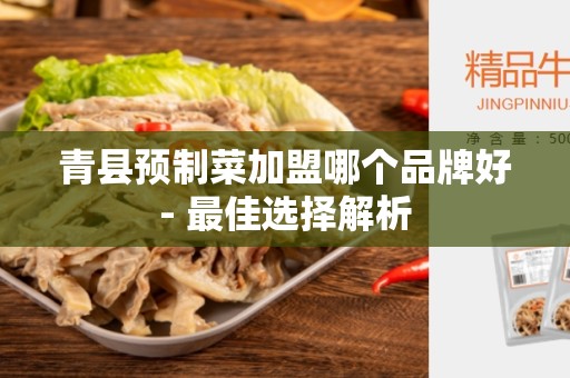 青县预制菜加盟哪个品牌好- 最佳选择解析
