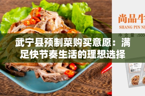 武宁县预制菜购买意愿：满足快节奏生活的理想选择