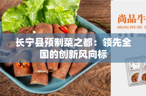 长宁县预制菜之都：领先全国的创新风向标