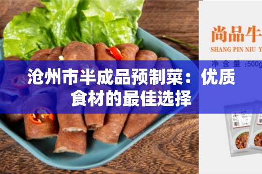 沧州市半成品预制菜：优质食材的最佳选择