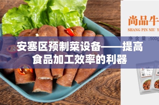 安塞区预制菜设备——提高食品加工效率的利器