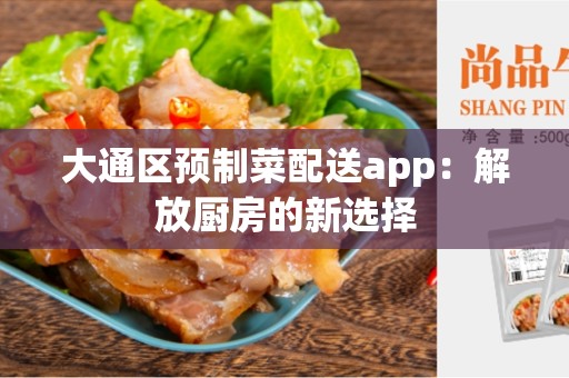 大通区预制菜配送app：解放厨房的新选择