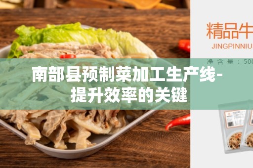 南部县预制菜加工生产线- 提升效率的关键