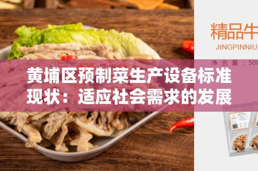 黄埔区预制菜生产设备标准现状：适应社会需求的发展驱动力