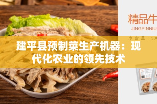 建平县预制菜生产机器：现代化农业的领先技术