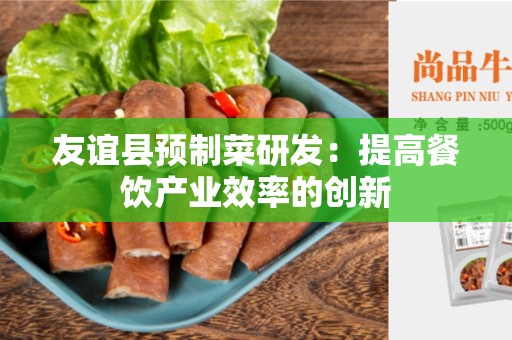 友谊县预制菜研发：提高餐饮产业效率的创新