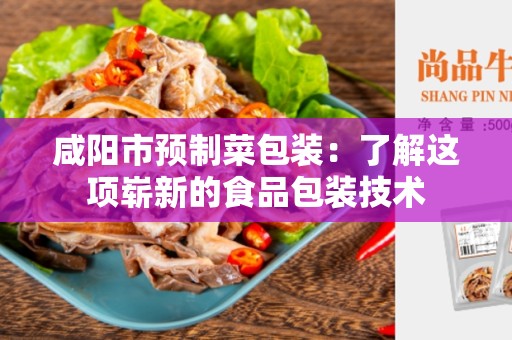 咸阳市预制菜包装：了解这项崭新的食品包装技术