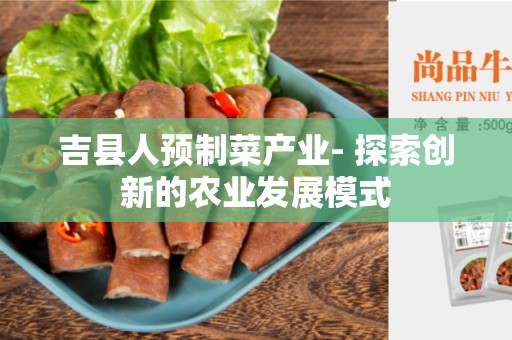 吉县人预制菜产业- 探索创新的农业发展模式