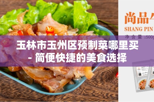 玉林市玉州区预制菜哪里买- 简便快捷的美食选择