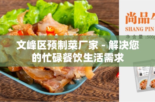 文峰区预制菜厂家 - 解决您的忙碌餐饮生活需求